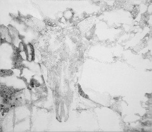 Fiorella Fontana, Senza Titolo, 2010, grafite e carboncino su tela,160 x 140