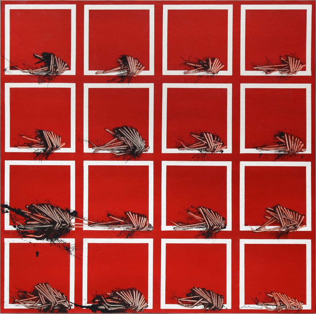 Emilio Scanavino, Alfabeto senza fine, 1974, olio su tela, 80x80 cm